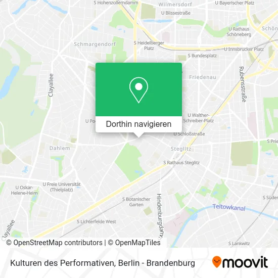 Kulturen des Performativen Karte