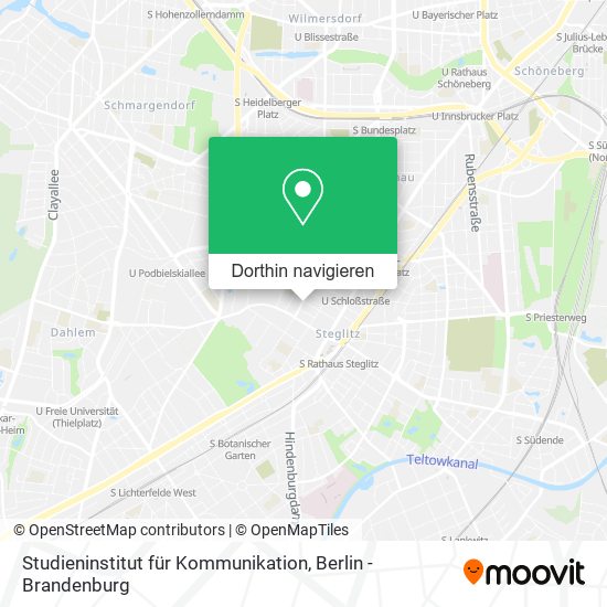 Studieninstitut für Kommunikation Karte