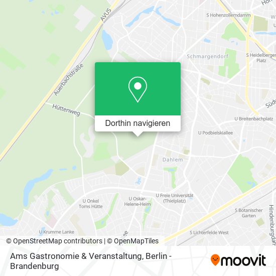 Ams Gastronomie & Veranstaltung Karte