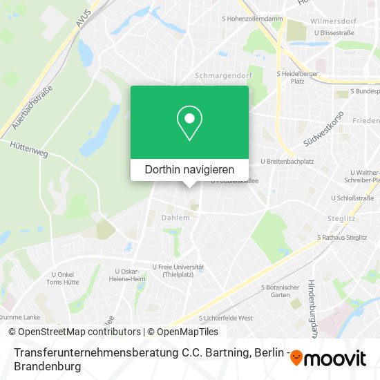 Transferunternehmensberatung C.C. Bartning Karte