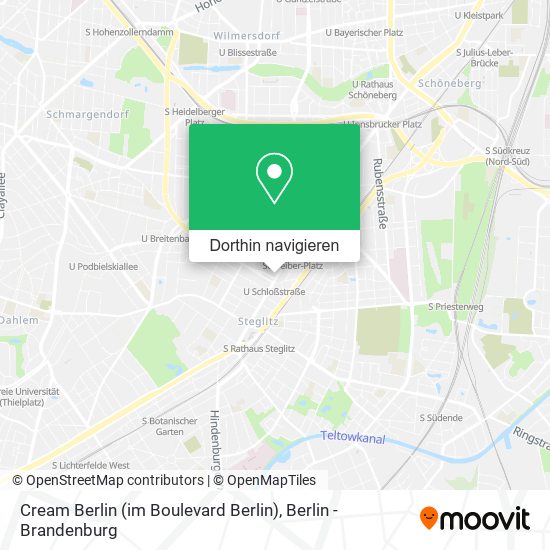 Cream Berlin (im Boulevard Berlin) Karte