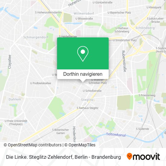 Die Linke. Steglitz-Zehlendorf Karte