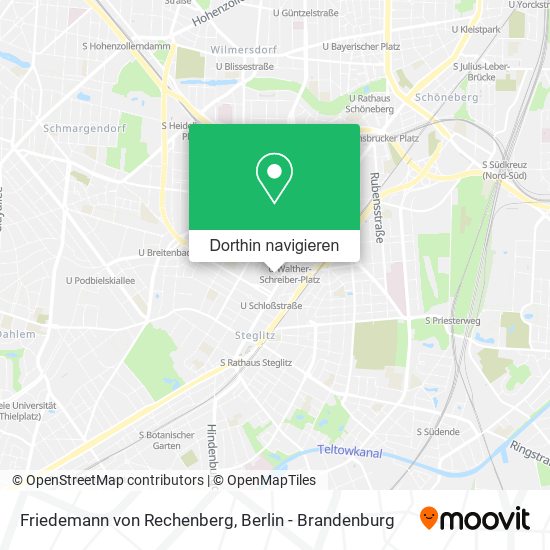 Friedemann von Rechenberg Karte