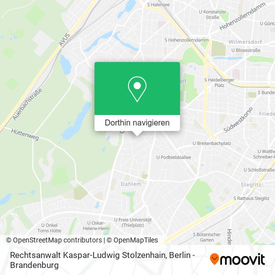 Rechtsanwalt Kaspar-Ludwig Stolzenhain Karte