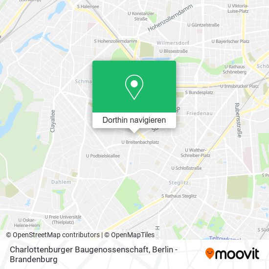 Charlottenburger Baugenossenschaft Karte