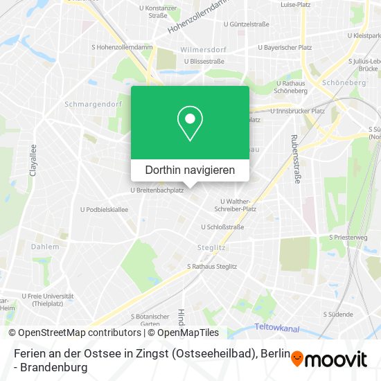 Ferien an der Ostsee in Zingst (Ostseeheilbad) Karte