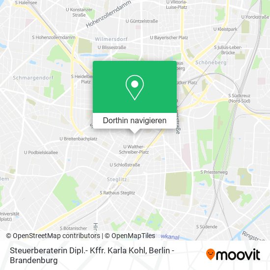 Steuerberaterin Dipl.- Kffr. Karla Kohl Karte