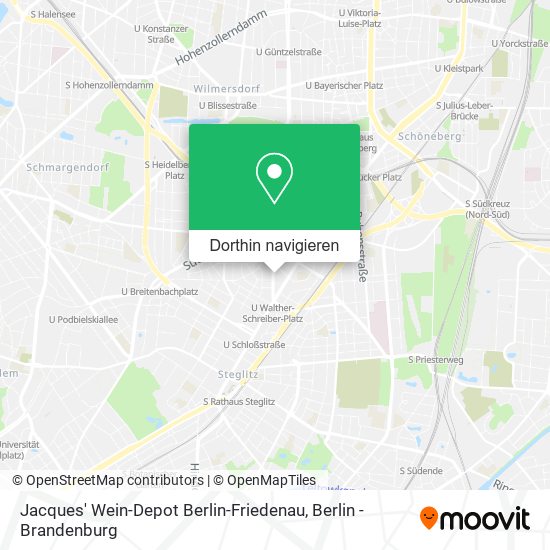 Jacques' Wein-Depot Berlin-Friedenau Karte