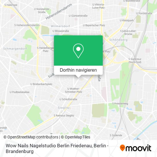 Wow Nails Nagelstudio Berlin Friedenau Karte
