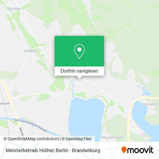 Meisterbetrieb Hüther Karte