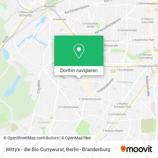 Witty's - die Bio-Currywurst Karte