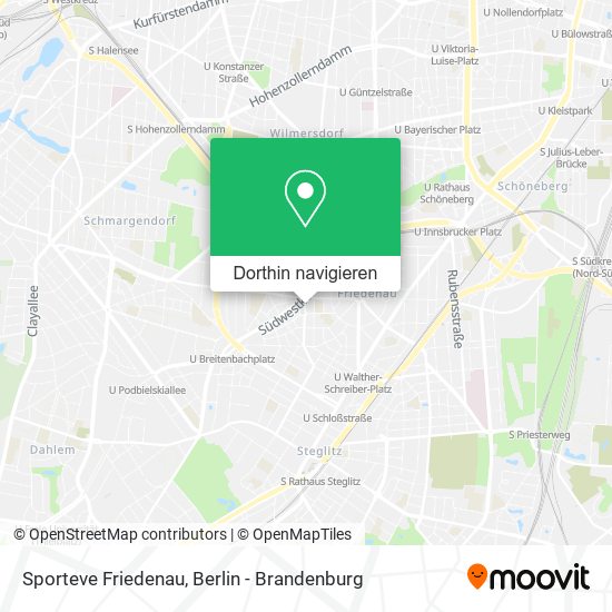 Sporteve Friedenau Karte