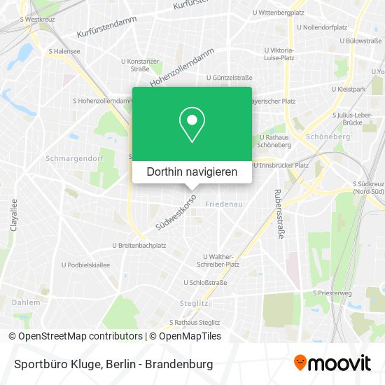 Sportbüro Kluge Karte