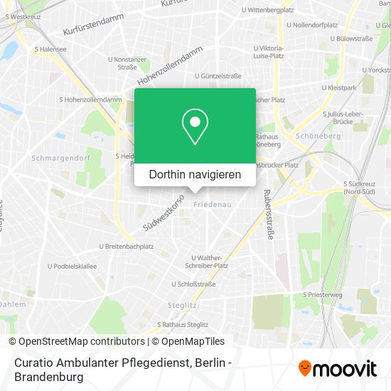 Curatio Ambulanter Pflegedienst Karte