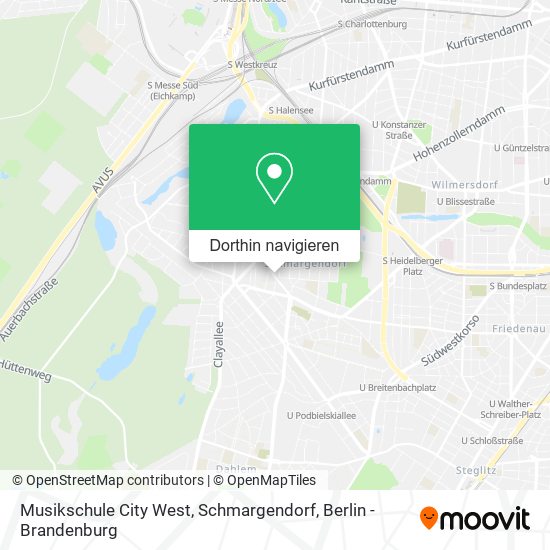 Musikschule City West, Schmargendorf Karte