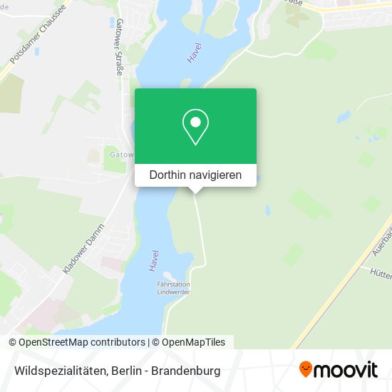 Wildspezialitäten Karte