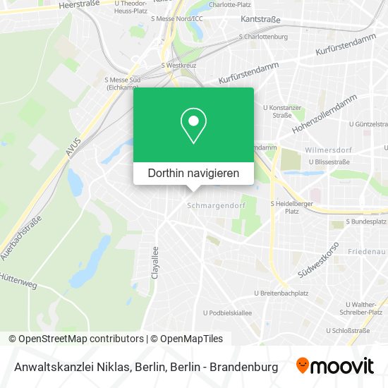 Anwaltskanzlei Niklas, Berlin Karte