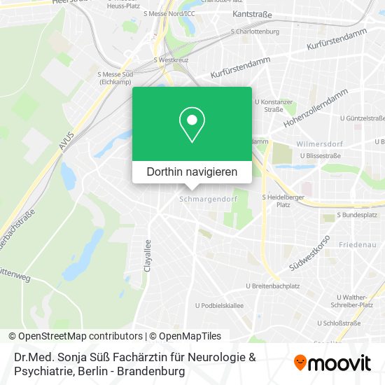 Dr.Med. Sonja Süß Fachärztin für Neurologie & Psychiatrie Karte