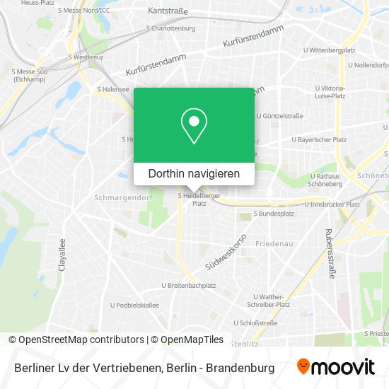 Berliner Lv der Vertriebenen Karte