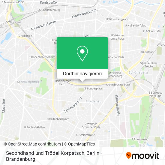 Secondhand und Trödel Korpatsch Karte