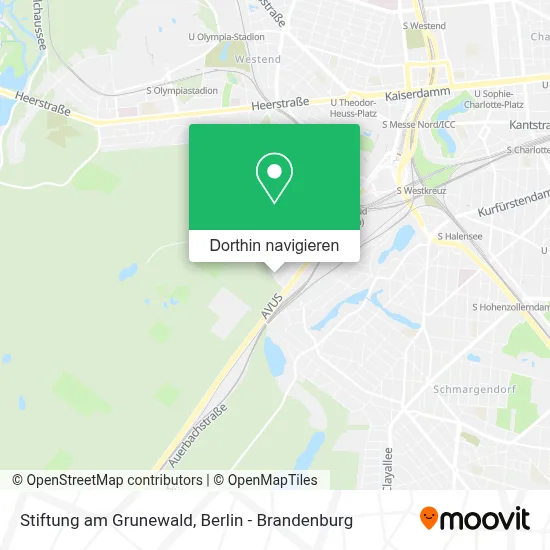 Stiftung am Grunewald Karte