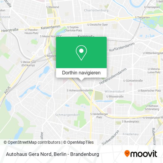 Autohaus Gera Nord Karte
