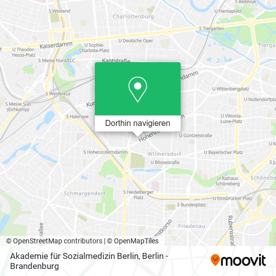 Akademie für Sozialmedizin Berlin Karte