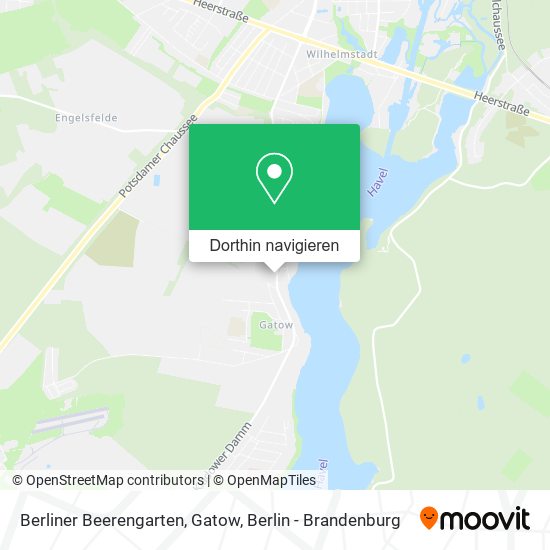 Berliner Beerengarten, Gatow Karte