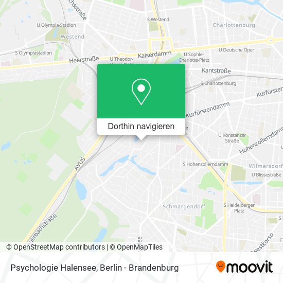 Psychologie Halensee Karte