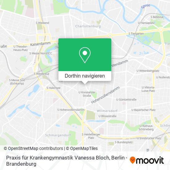 Praxis für Krankengymnastik Vanessa Bloch Karte