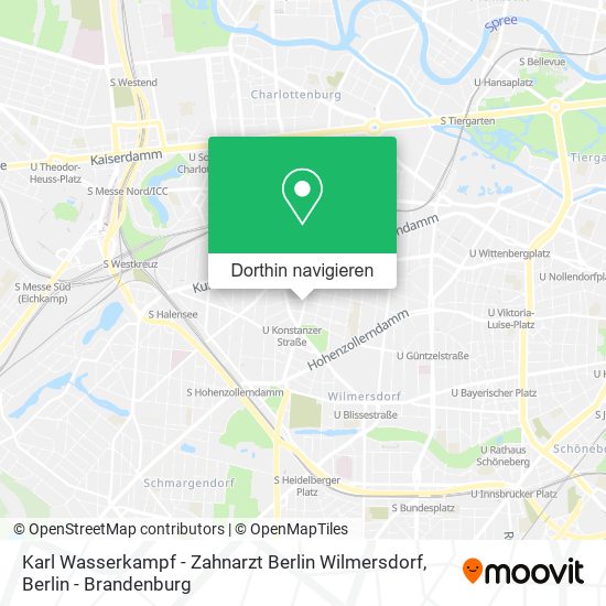 Karl Wasserkampf - Zahnarzt Berlin Wilmersdorf Karte