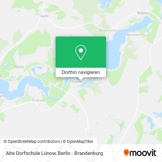 Alte Dorfschule Lünow Karte