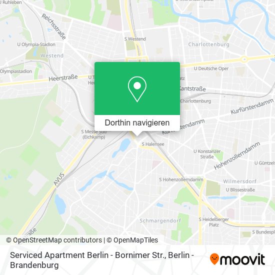 Serviced Apartment Berlin - Bornimer Str. Karte