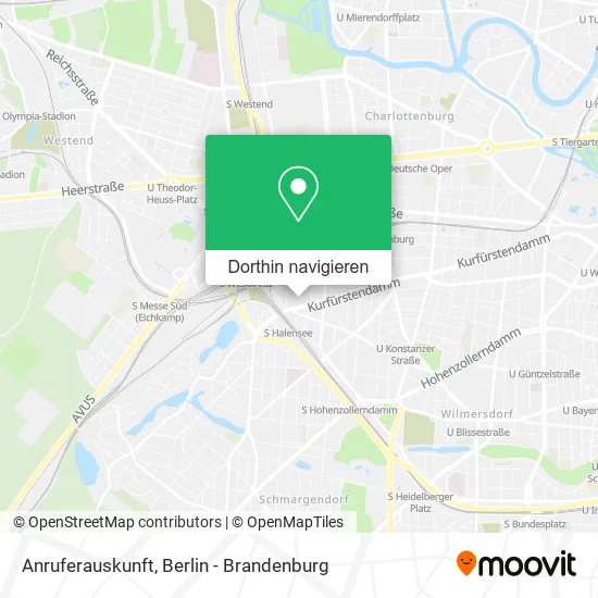 Anruferauskunft Karte