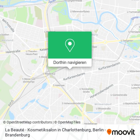 La Beauté - Kosmetiksalon in Charlottenburg Karte