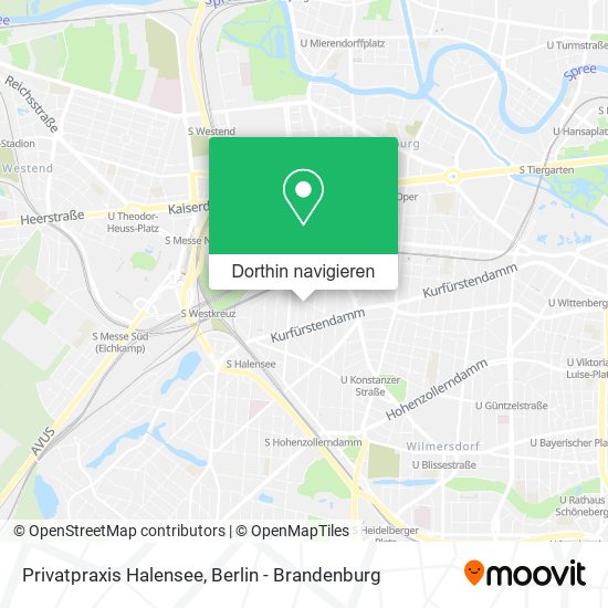 Privatpraxis Halensee Karte
