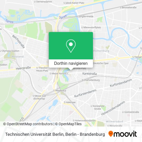 Technischen Universität Berlin Karte