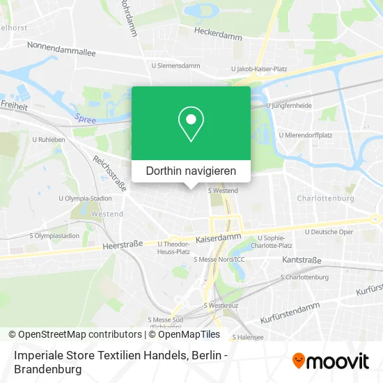 Imperiale Store Textilien Handels Karte