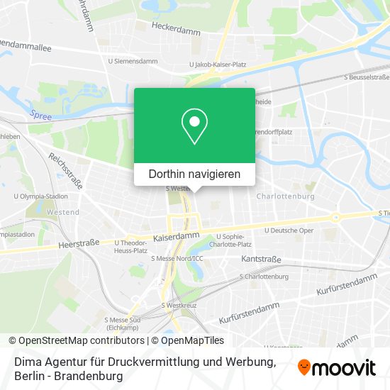 Dima Agentur für Druckvermittlung und Werbung Karte