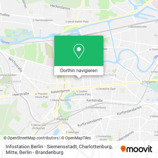 Infostation Berlin - Siemensstadt, Charlottenburg, Mitte Karte