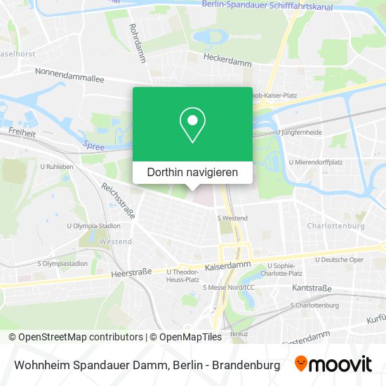Wohnheim Spandauer Damm Karte