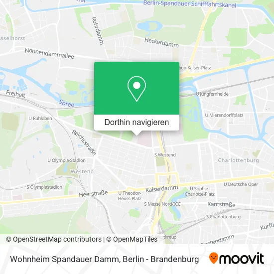 Wohnheim Spandauer Damm Karte