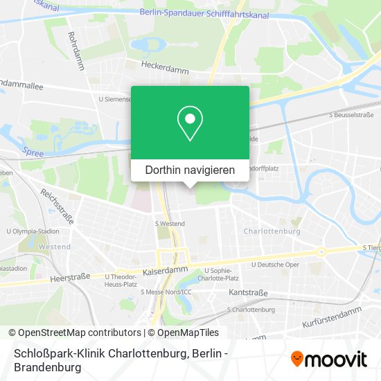 Schloßpark-Klinik Charlottenburg Karte