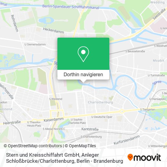 Stern und Kreisschiffahrt GmbH, Anleger Schloßbrücke / Charlottenburg Karte