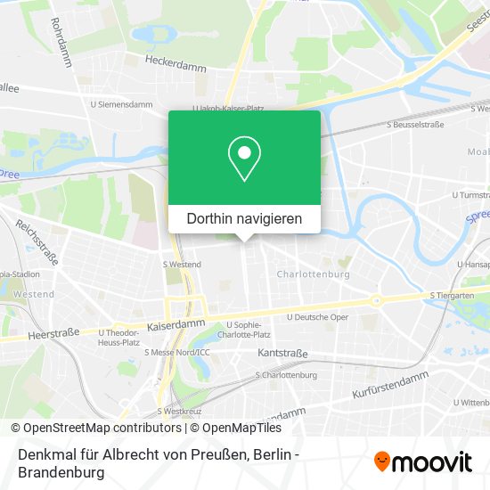 Denkmal für Albrecht von Preußen Karte