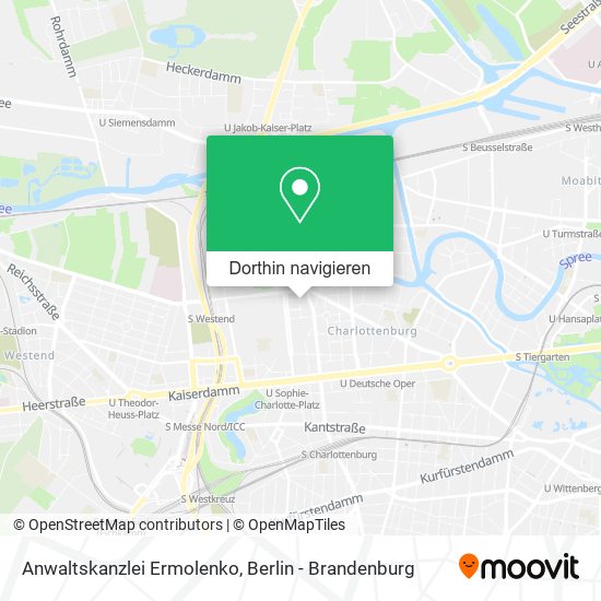 Anwaltskanzlei Ermolenko Karte