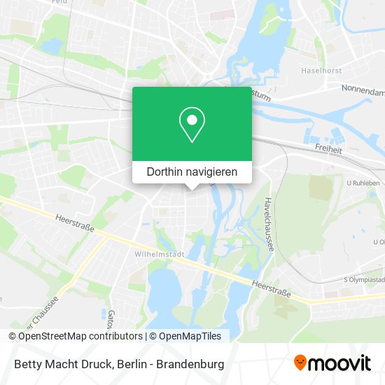 Betty Macht Druck Karte