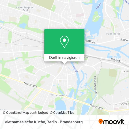 Vietnamesische Küche Karte