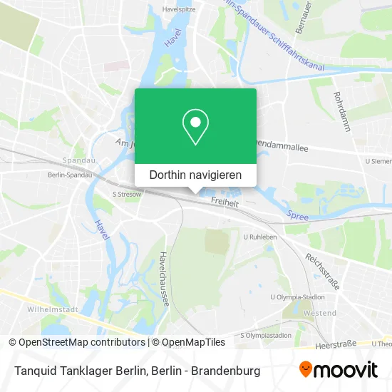 Tanquid Tanklager Berlin Karte