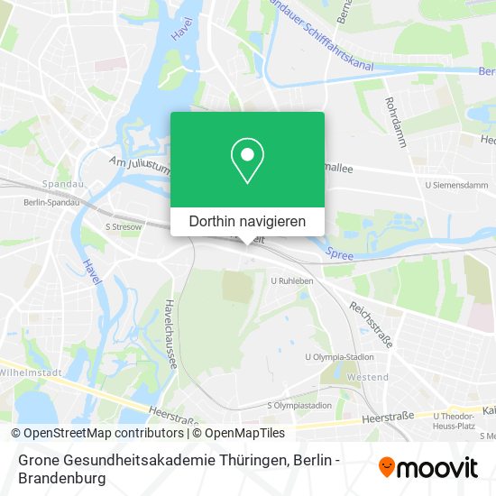 Grone Gesundheitsakademie Thüringen Karte